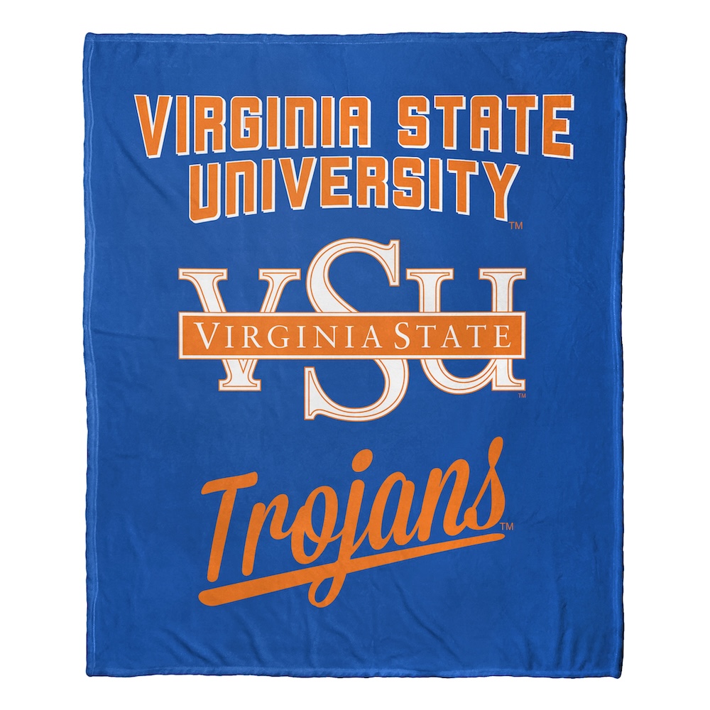 Virginia State Trojans ALUMNI Silk Touch Throw Blanket 50 x 60 inch