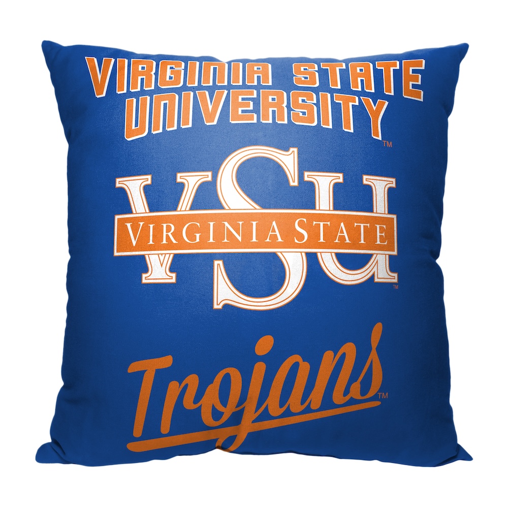 Virginia State Trojans ALUMNI Decorative Throw Pillow 18 x 18 inch