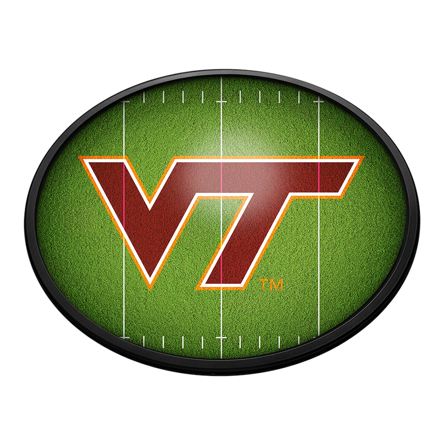 Virginia Tech Hokies ON THE 50 Slimline LED Wall Sign ~ OVAL