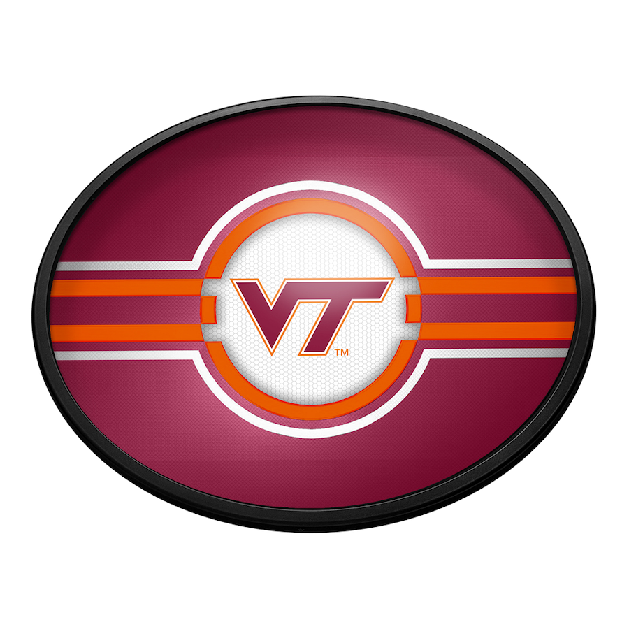 Virginia Tech Hokies Slimline LED Wall Sign ~ OVAL PRIMARY