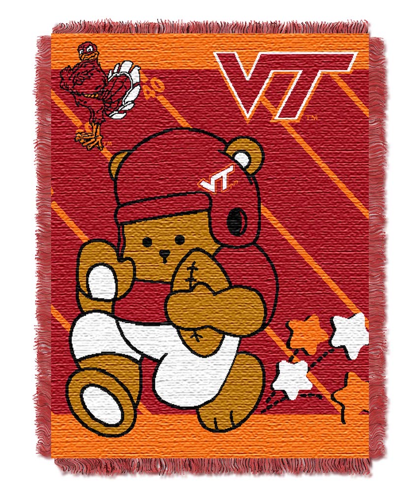 Virginia Tech Hokies Woven Baby Blanket 36 x 48