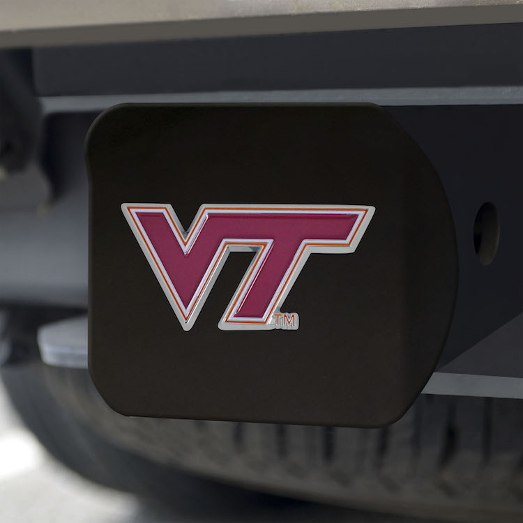 Virginia Tech Hokies Black and Color Trailer Hitch Cover