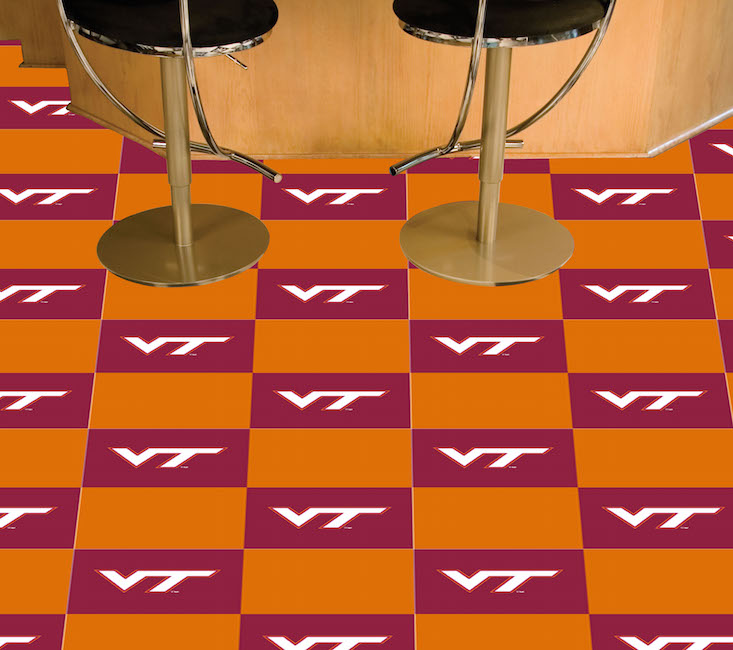 Virginia Tech Hokies Carpet Tiles 18x18 in.