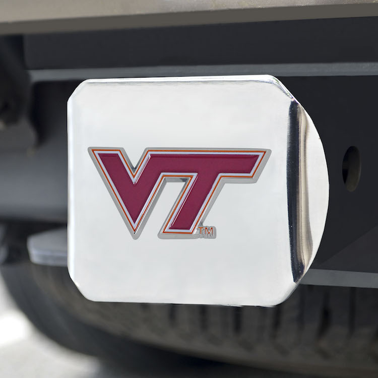 Virginia Tech Hokies Color Chrome Trailer Hitch Cover