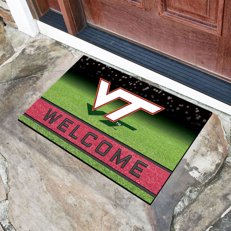 Virginia Tech Hokies Recycled Crumb Rubber Door Mat