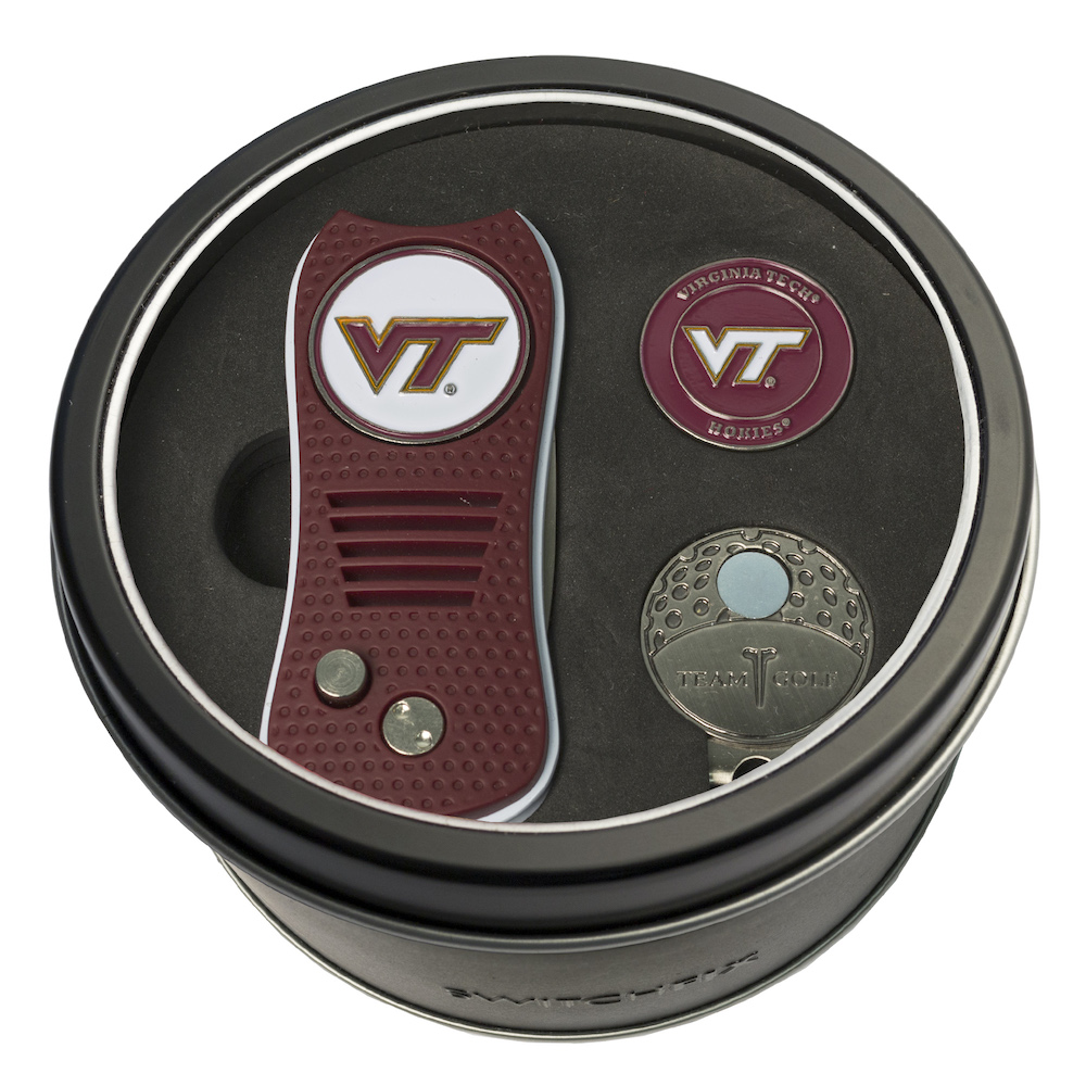 Virginia Tech Hokies Switchblade Divot Tool Cap Clip and Ball Marker Gift Pack