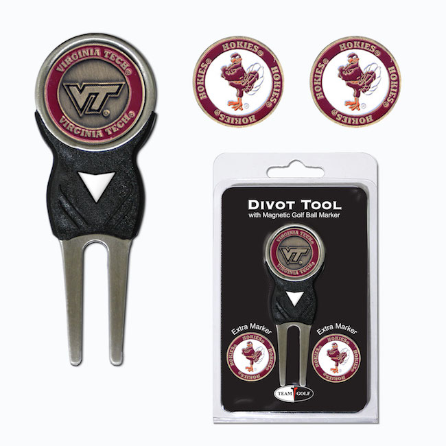 Virginia Tech Hokies 3 Marker Signature Divot Tool Pack