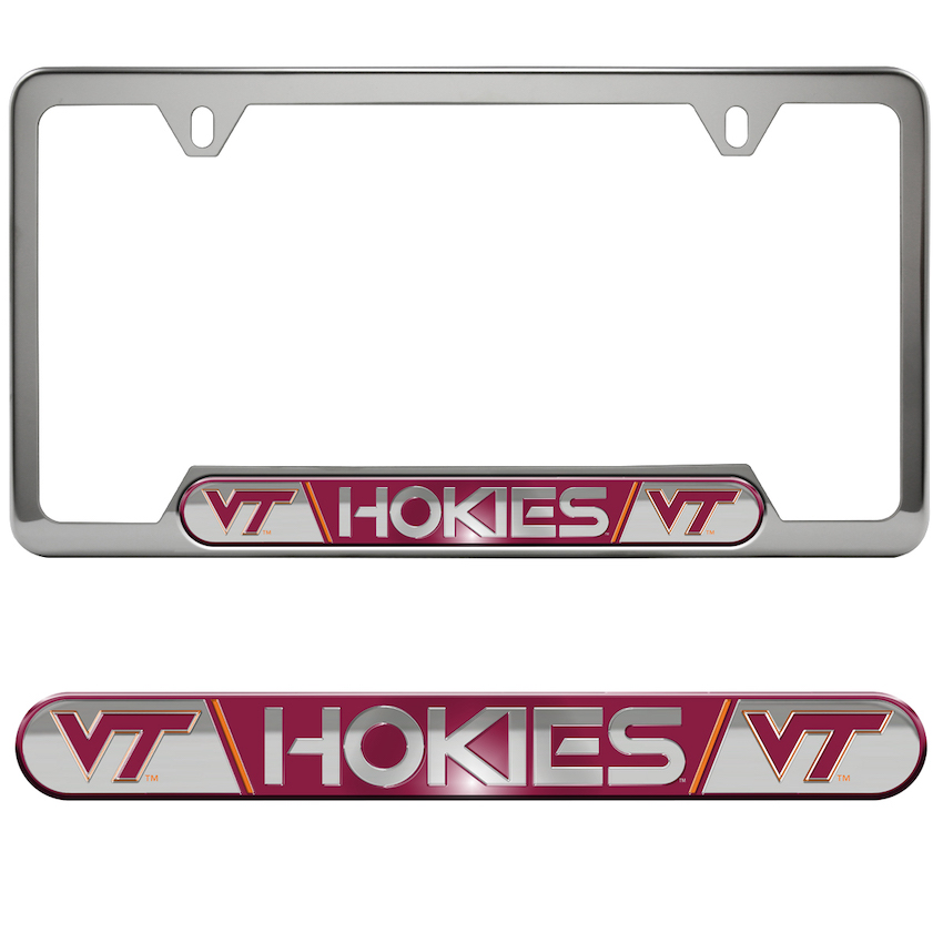 Virginia Tech Hokies Embossed License Plate Frame