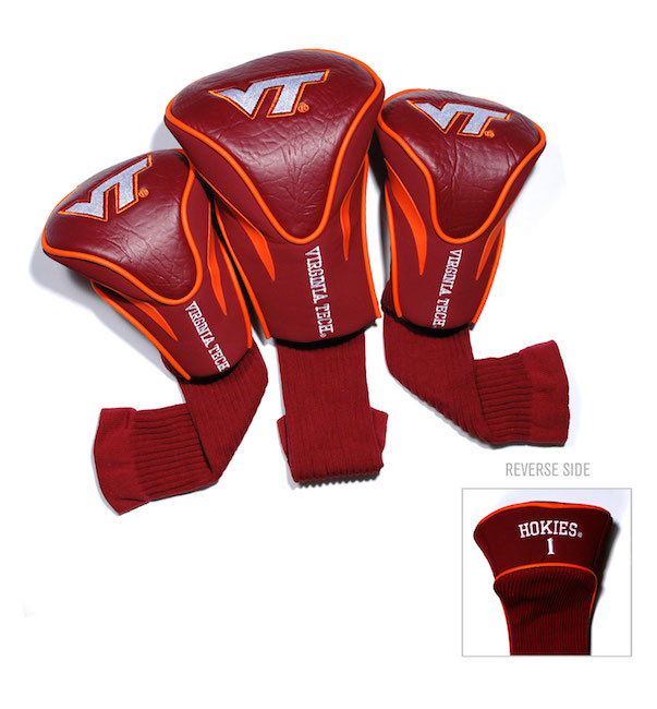 Virginia Tech Hokies 3 Pack Contour Headcovers