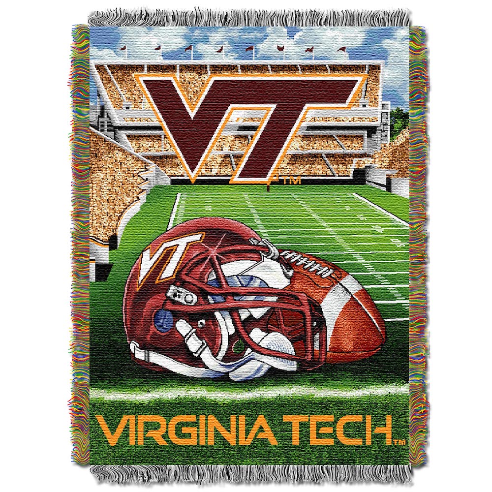 Virginia Tech Hokies Home Field Advantage Series Tapestry Blanket 48 x 60