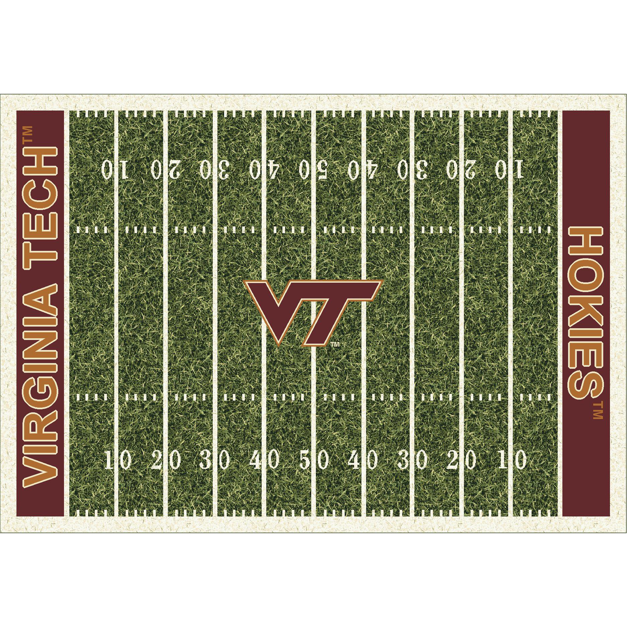 Virginia Tech Hokies 6 X 8 HOMEFIELD Rug