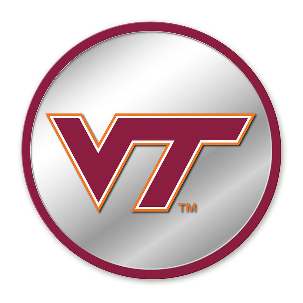 Virginia Tech Hokies Modern Disc Mirrored Wall Sign