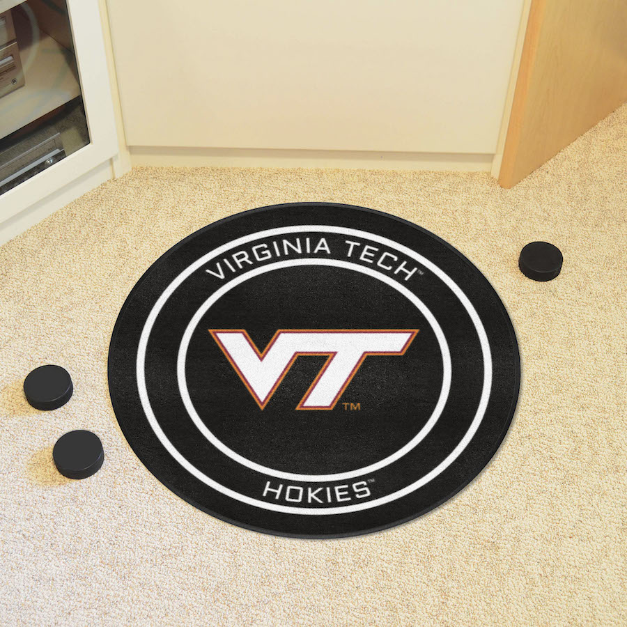 Virginia Tech Hokies Round Hockey Puck Mat