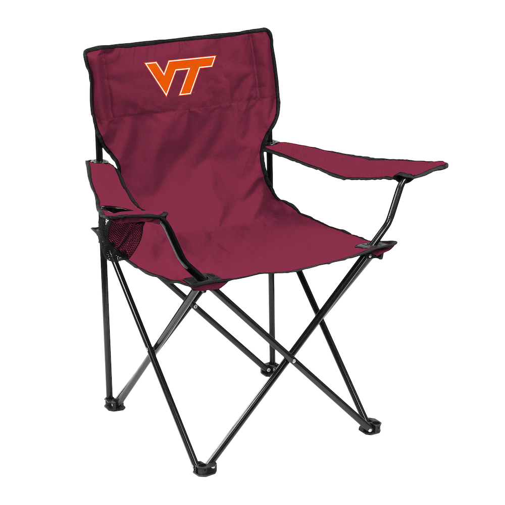 Virginia Tech Hokies QUAD style logo folding camp chair