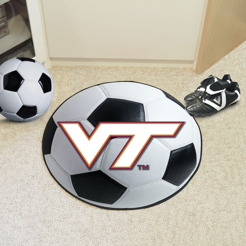 Virginia Tech Hokies SOCCER BALL Mat