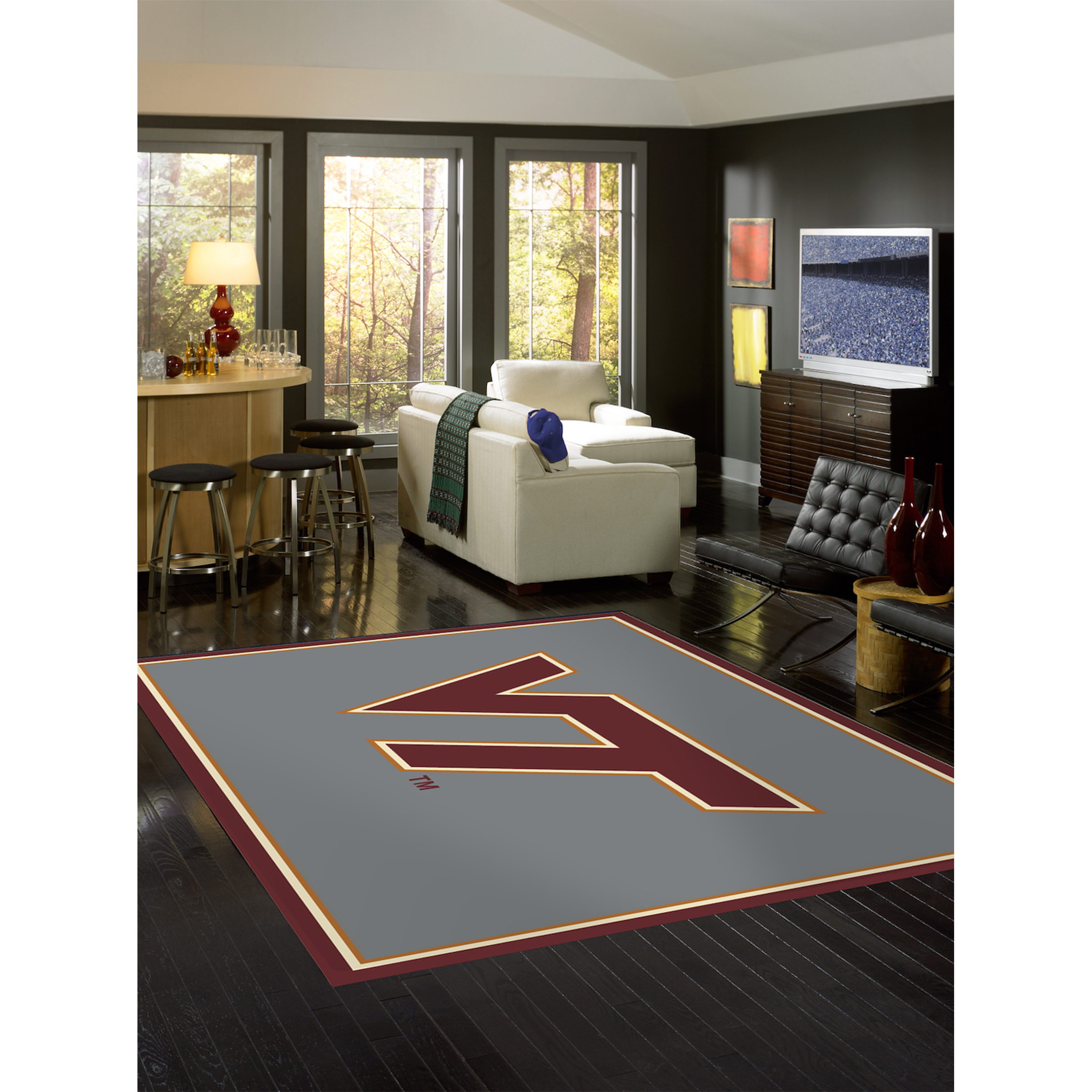 Virginia Tech Hokies 4 X 6 SPIRIT Rug