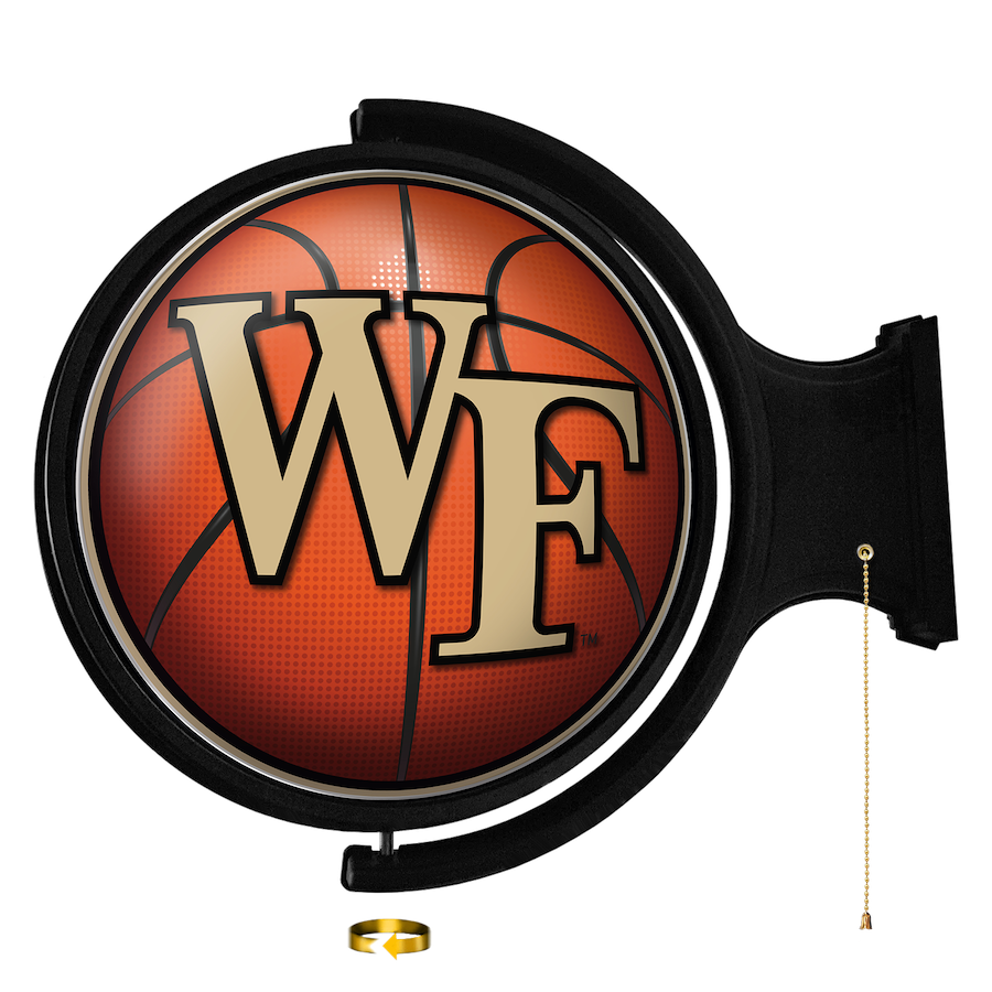 Wake Forest Demon Deacons LED Rotating Wall Sign ~ BASKETBALL