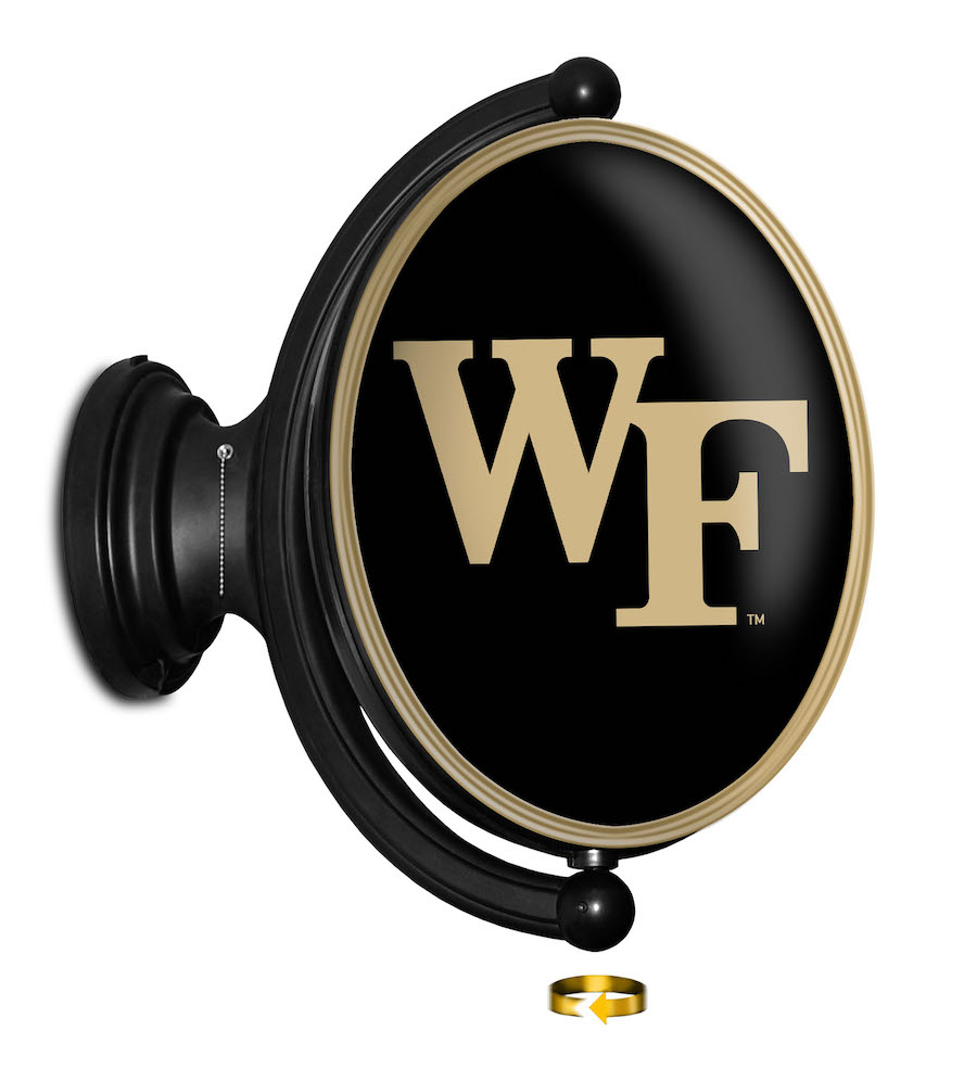 Wake Forest Demon Deacons LED Rotating Wall Sign ~ OVAL