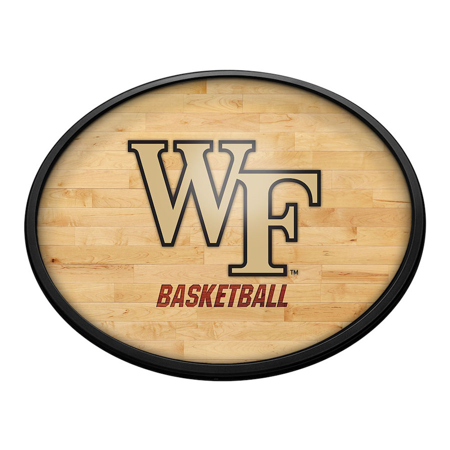 Wake Forest Demon Deacons HARDWOOD Slimline LED Wall Sign ~ OVAL