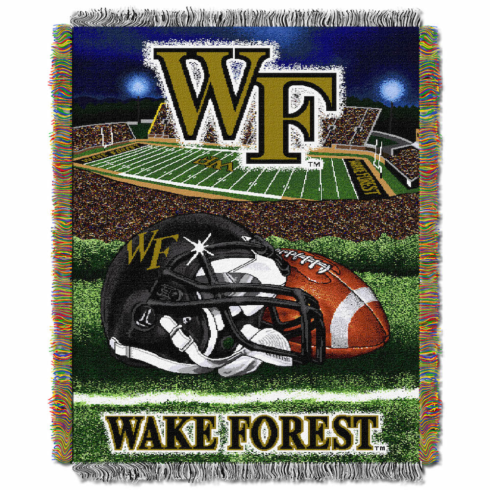 Wake Forest Demon Deacons Home Field Advantage Series Tapestry Blanket 48 x 60