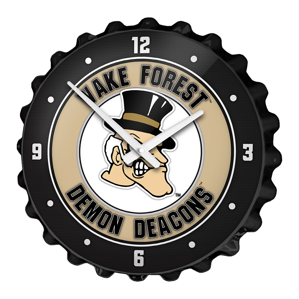 Wake Forest Demon Deacons MASCOT Bottle Cap Wall Clock