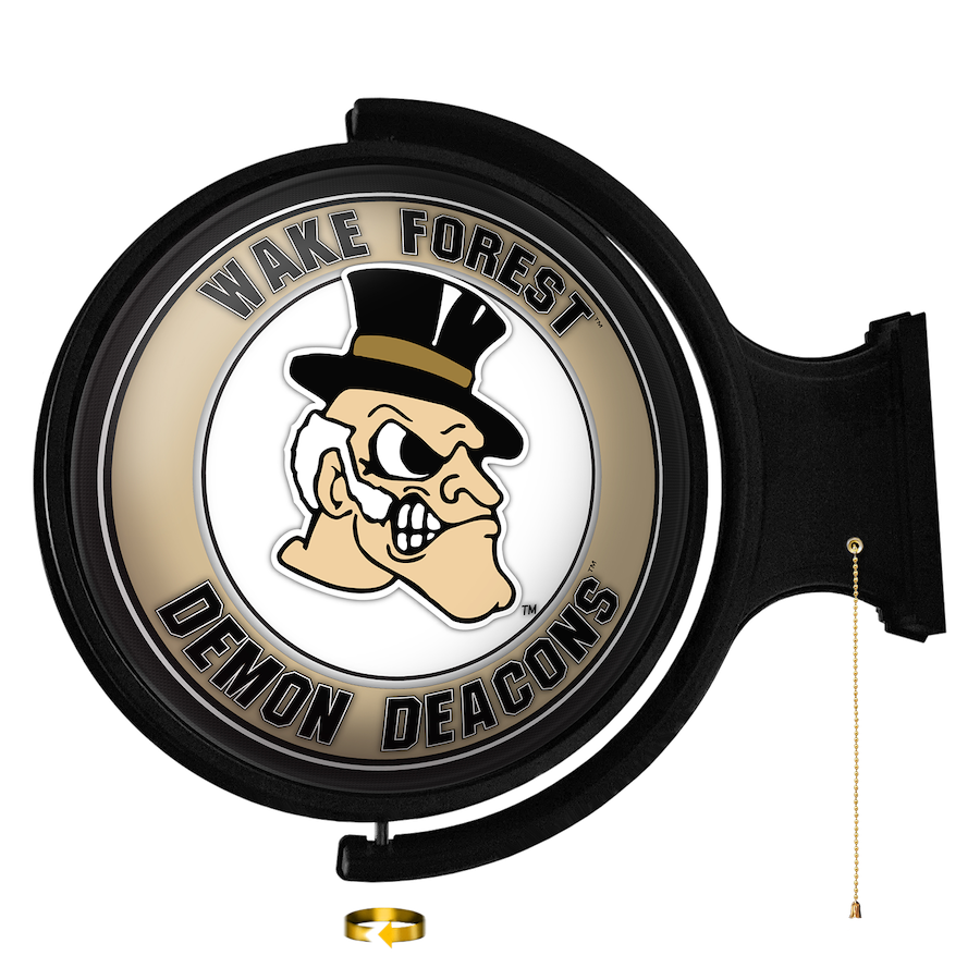 Wake Forest Demon Deacons MASCOT LED Rotating Wall Sign