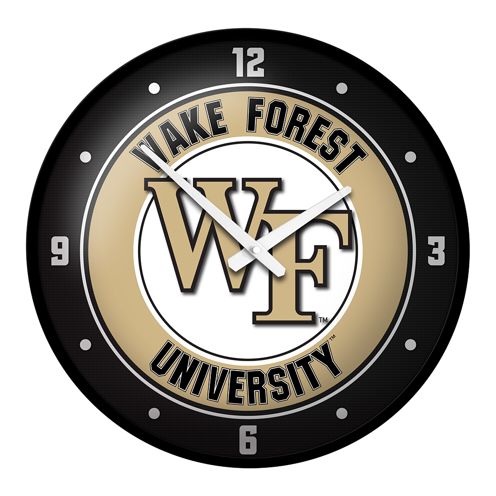 Wake Forest Demon Deacons Modern Disc Wall Clock