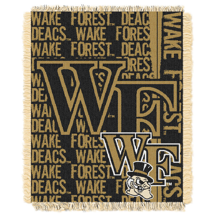 Wake Forest Demon Deacons Double Play Tapestry Blanket 48 x 60