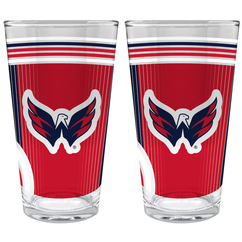 Washington Capitals COOL VIBES 2 pc Pint Glass Set