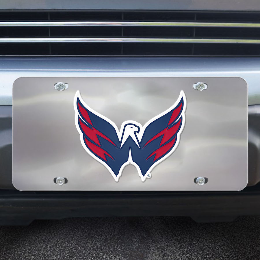 Washington Capitals Stainless Steel Die-cast License Plate