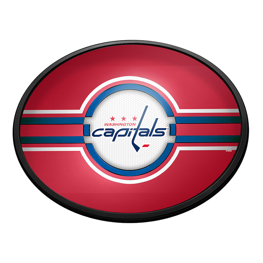 Washington Capitals Slimline LED Wall Sign ~ OVAL