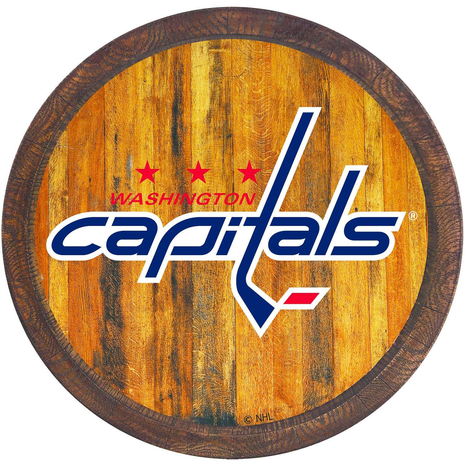 Washington Capitals FAUX Barrel Top Sign