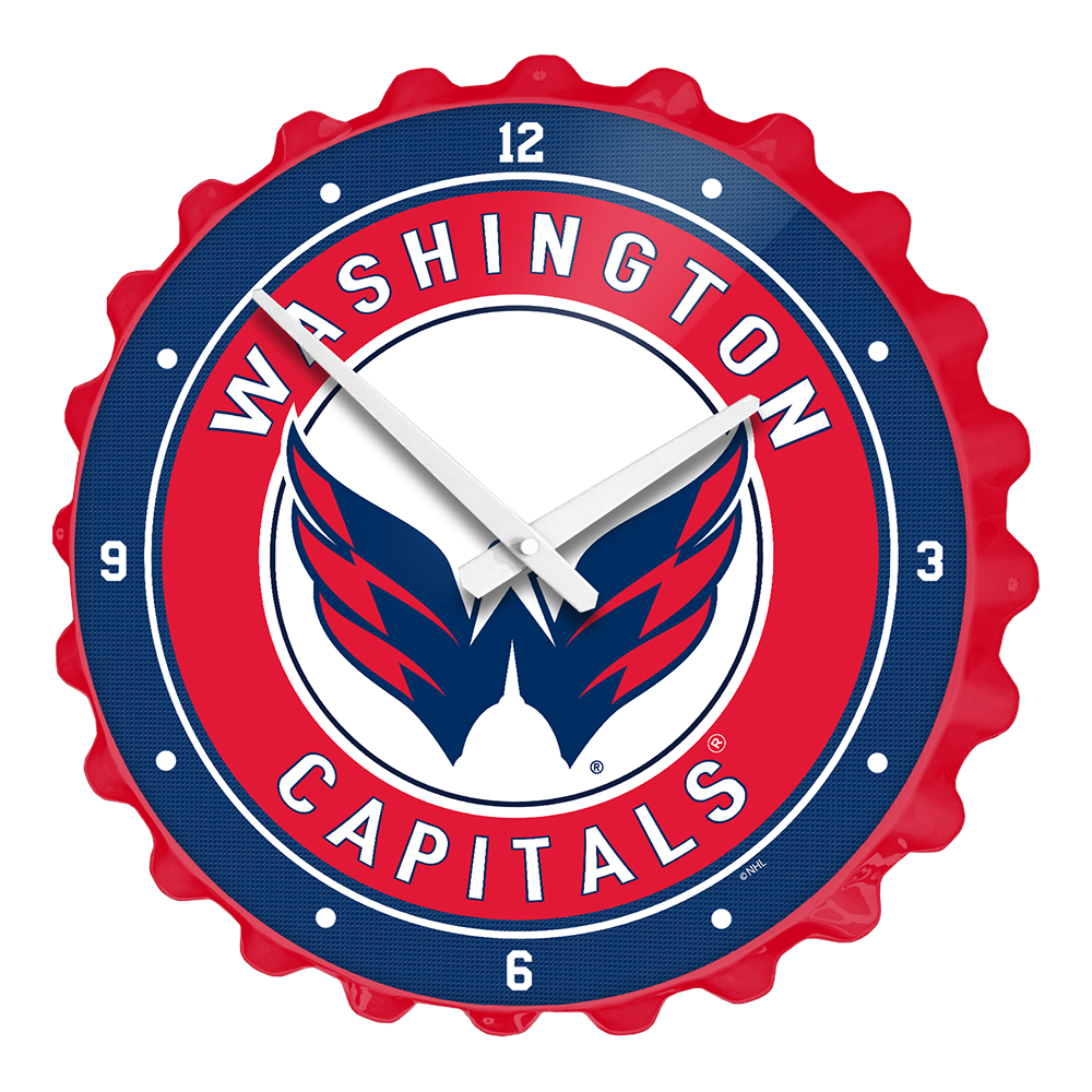 Washington Capitals Bottle Cap Wall Clock