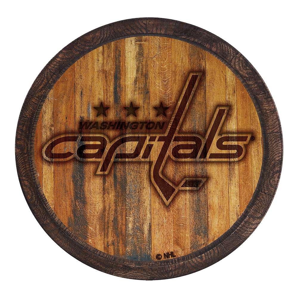 Washington Capitals Branded FAUX Barrel Top Sign