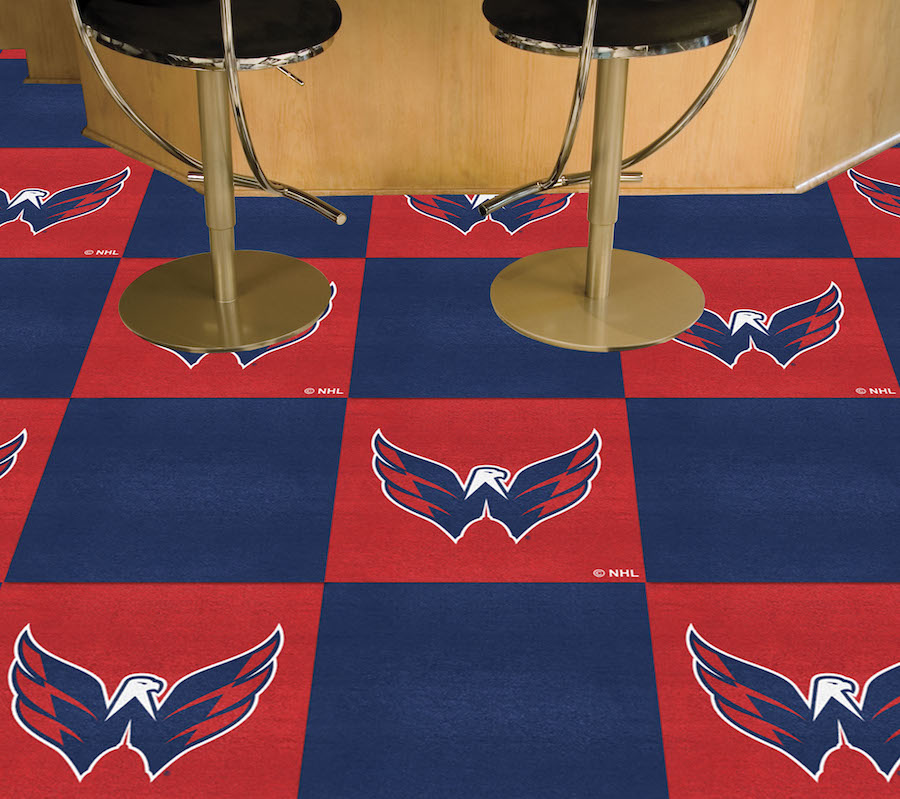 Washington Capitals Carpet Tiles 18x18 in.