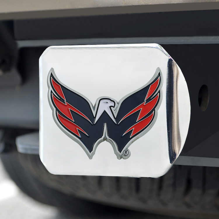 Washington Capitals Color Chrome Trailer Hitch Cover