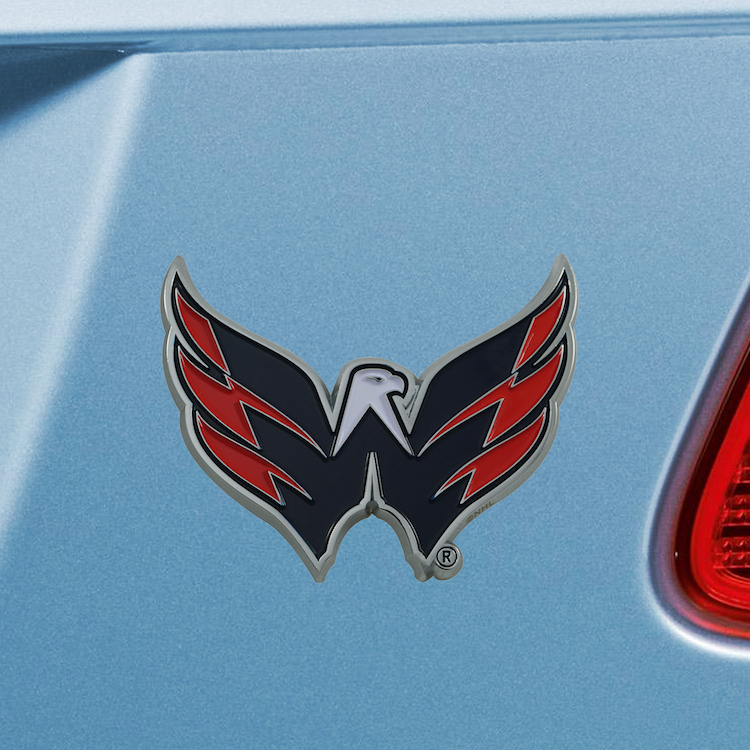 Washington Capitals Color Metal Auto Emblem