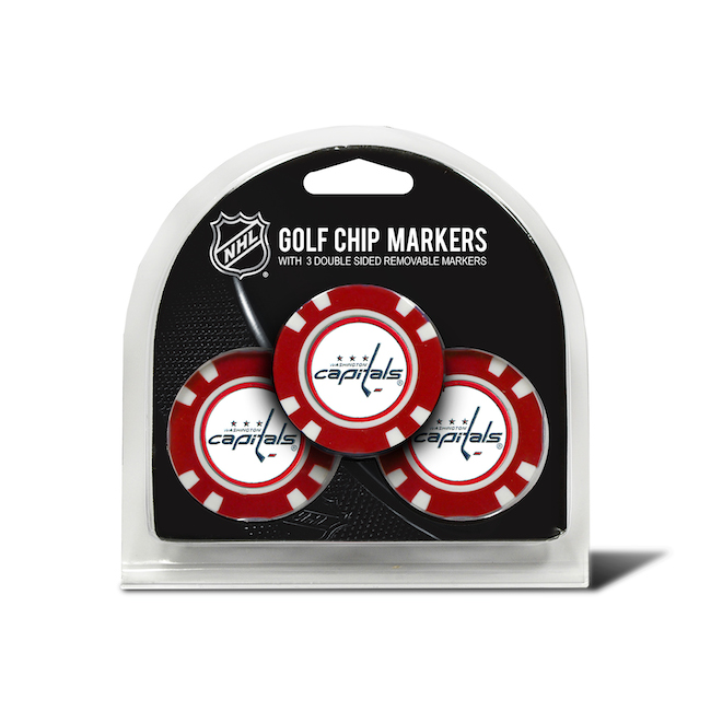 Washington Capitals 3 Pack Golf Chips