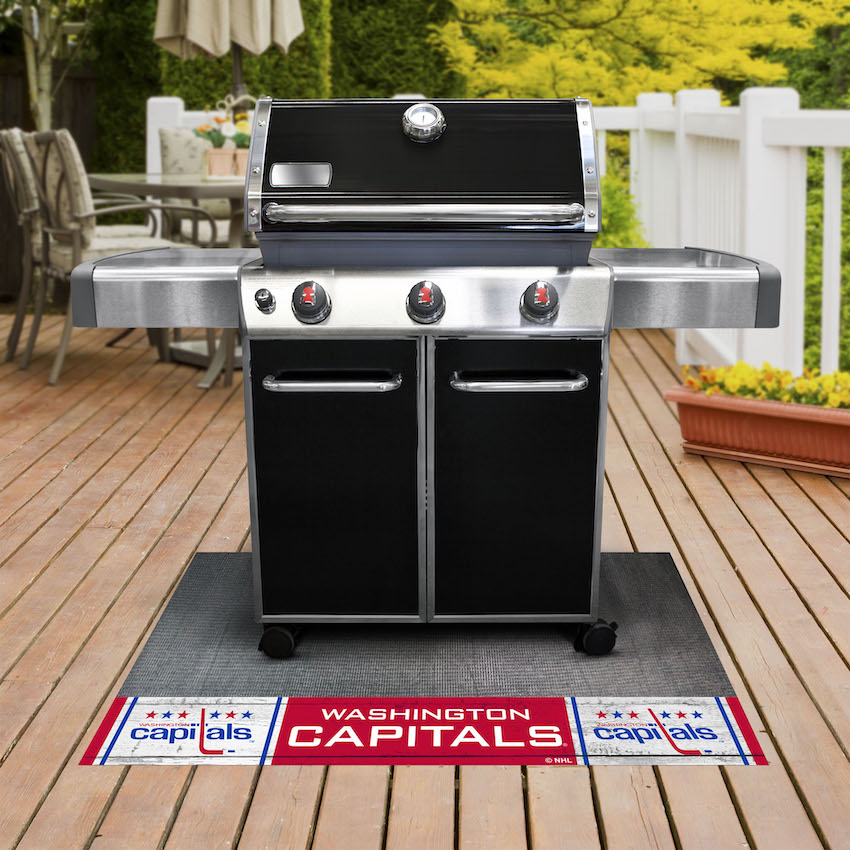 Washington Capitals Vintage Grill Mat - Throwback Logo