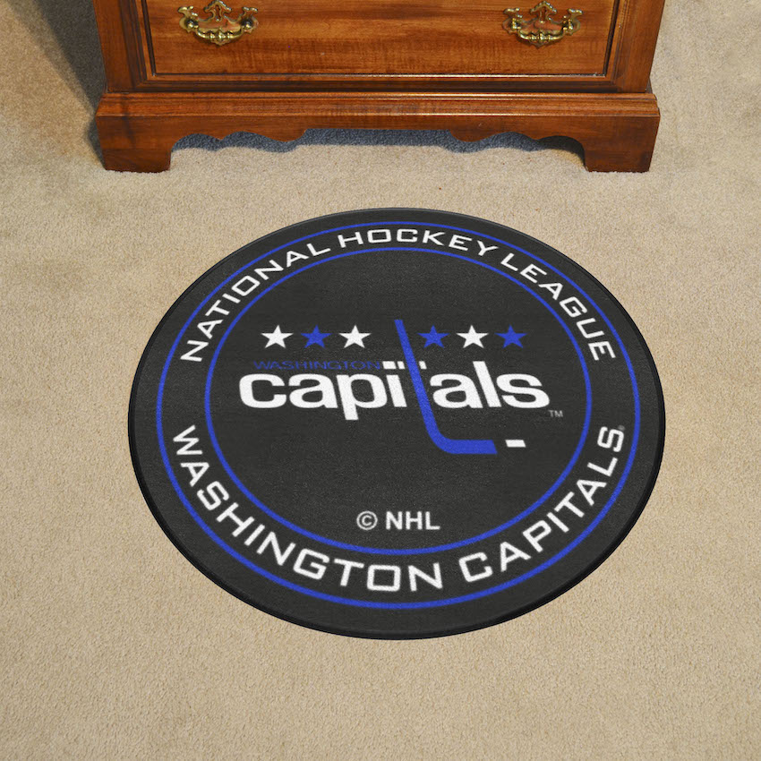 Washington Capitals Vintage Puck Mat - Throwback Logo