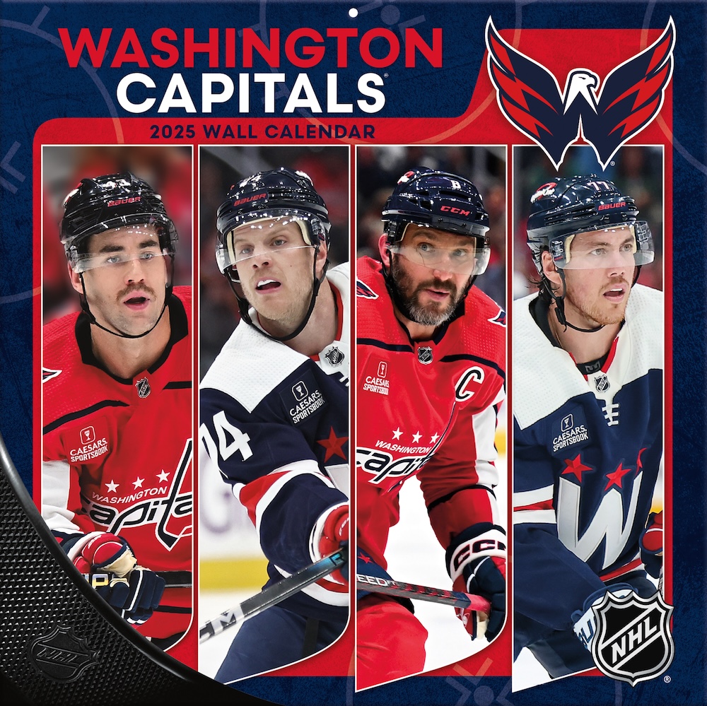 Washington Capitals 2025 NHL Team Wall Calendar