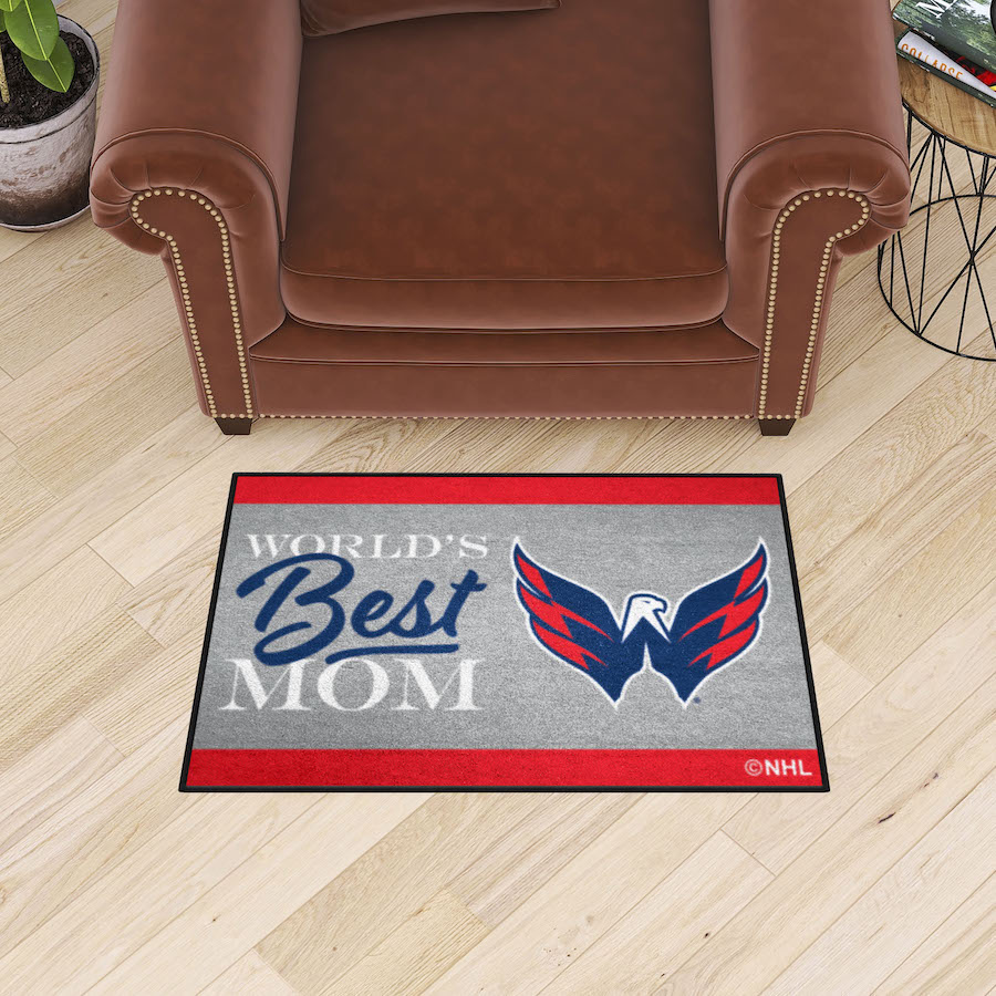 Washington Capitals 20 x 30 WORLDS BEST MOM Floor Mat