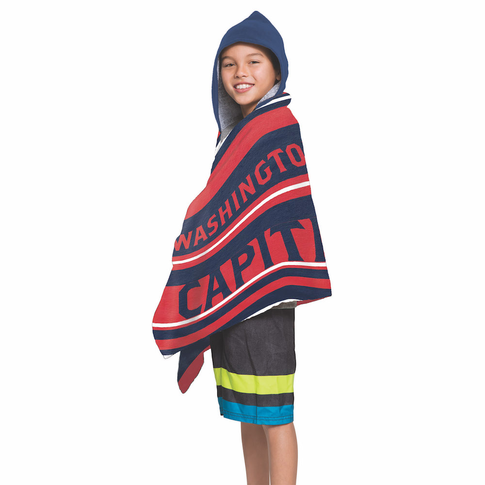 Washington Capitals Youth Hooded Beach Towel