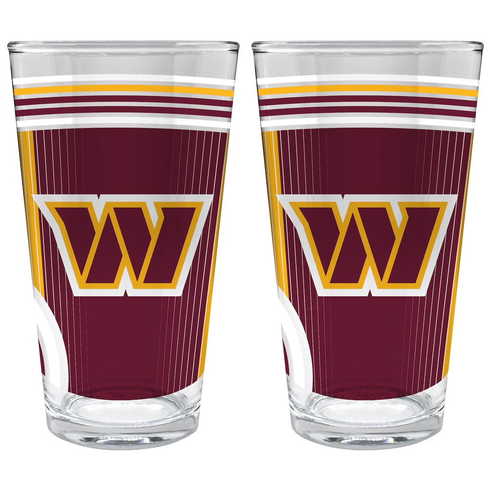 Washington Commanders COOL VIBES 2 pc Pint Glass Set