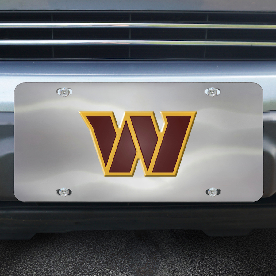 Washington Commanders Stainless Steel Die-cast License Plate