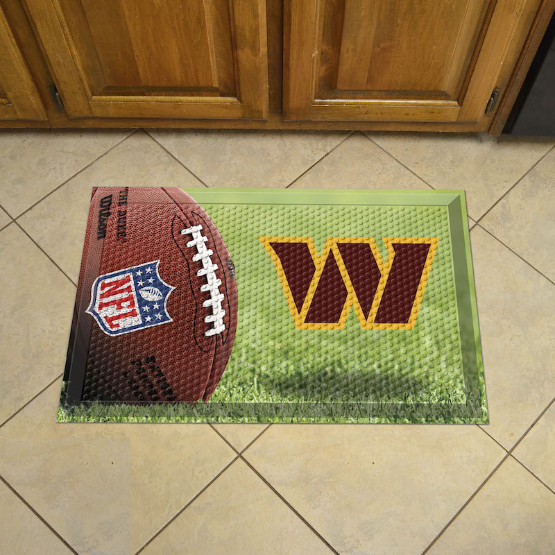 Washington Commanders Ball Style SCRAPER Door Mat