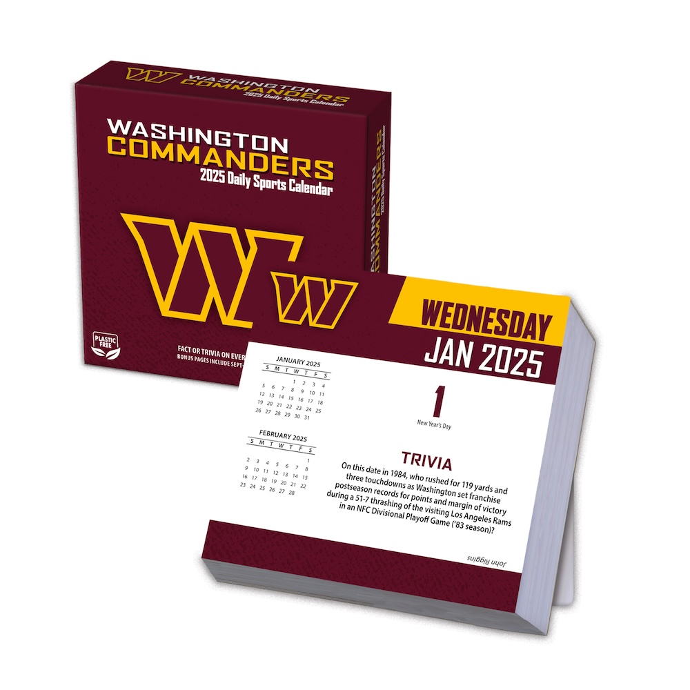 Washington Commanders 2025 NFL Page-A-Day Box Calendar