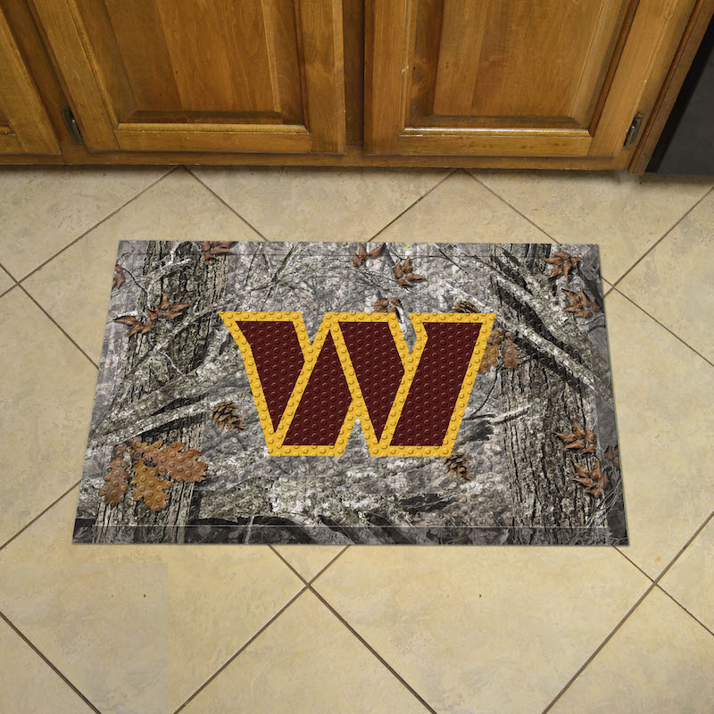 Washington Commanders Camo Style SCRAPER Door Mat