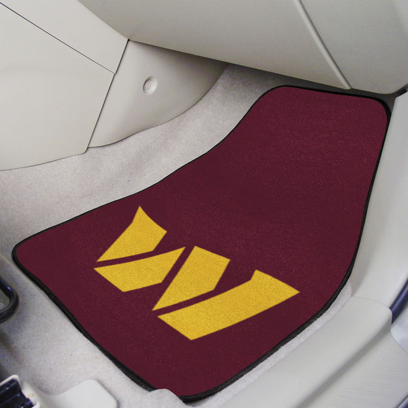 Washington Commanders Car Floor Mats 18 x 27 Carpeted-Pair