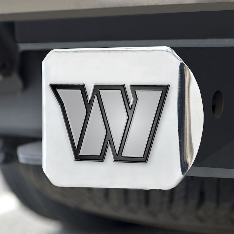 Washington Commanders Chrome Trailer Hitch Cover